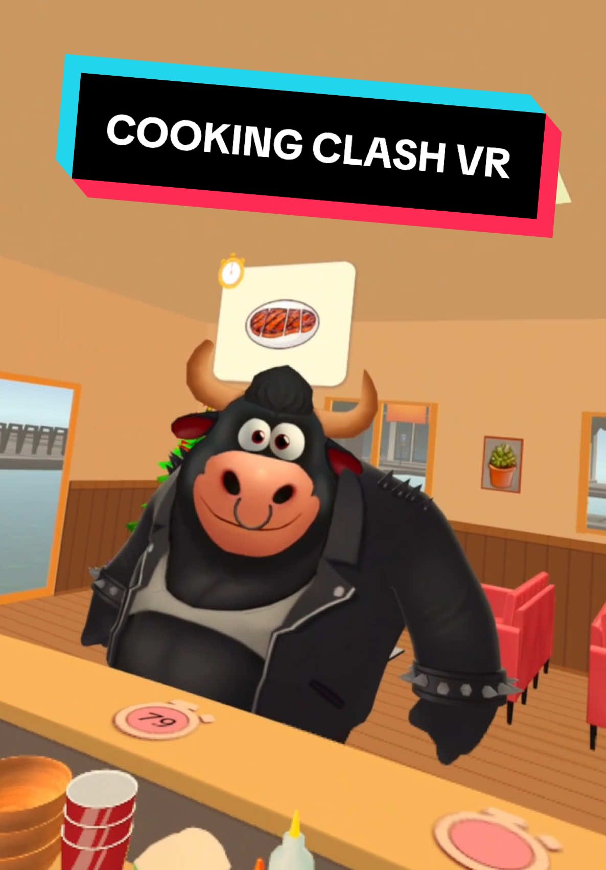 Game is Cooking Clash! #vr #quest3 #metaquest #vrgames #vrgaming #cook #cooking 