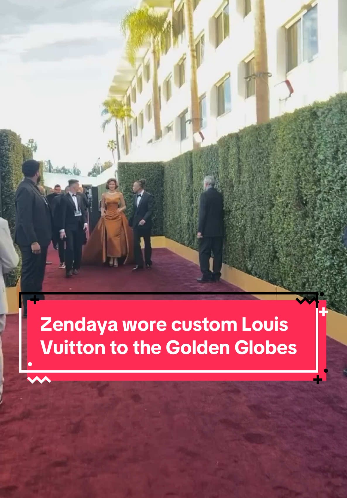 #anotherlook : #Zendaya wore custom #LouisVuitton to the 2025 #GoldenGlobes. Thoughts? 📸 @enews  #zendayafbd