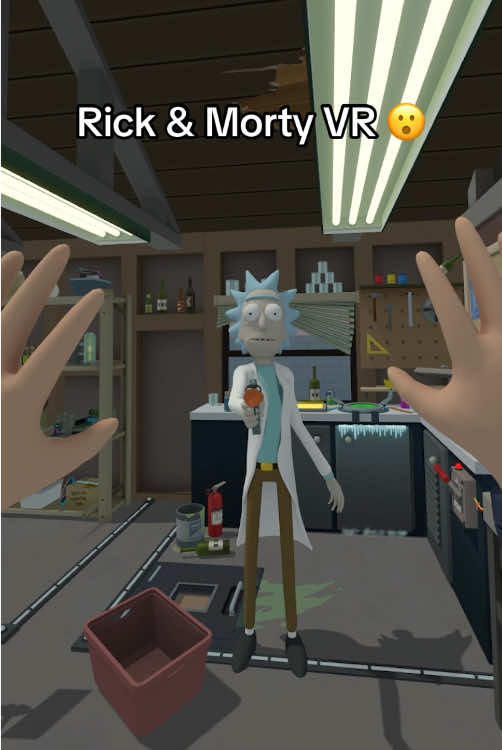 It’s Virtual Rickality, Morty!  *burps* #vrgame #vrgames #rickandmorty 