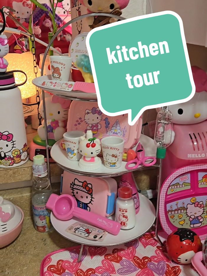 Replying to @r3na_980  Hello Kitty themed kitchen tour ✨️ #hellokitty #sanrio #kitchen #kawaiikitchen #cutekitchen #kawaii 