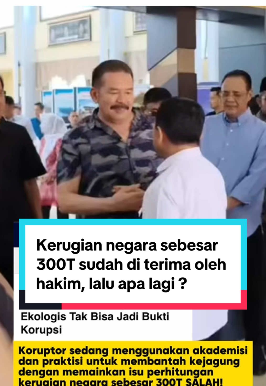 Pesan Presiden Prabowo sudah jelas, jika salah silahkan mengaku salah dan bertaubat bukan malah mencari alasan dan menyerang balik #fyp #fypシ #koruptor #harveymoeis #kejaksaan #kejagung #loyalitaskejagung #bagimunegeri #korupsitimah #tiktokpelitfyp #xyzbca 