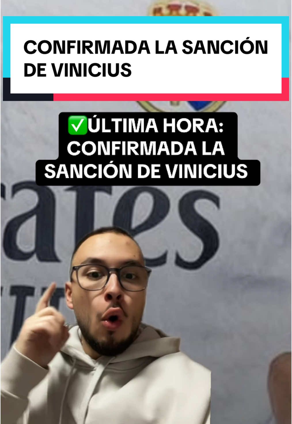 Confirmada la sanción de Vinicius #viniciusjunior #vini #tiktokfootballacademy #deportesentiktok #realmadrid 