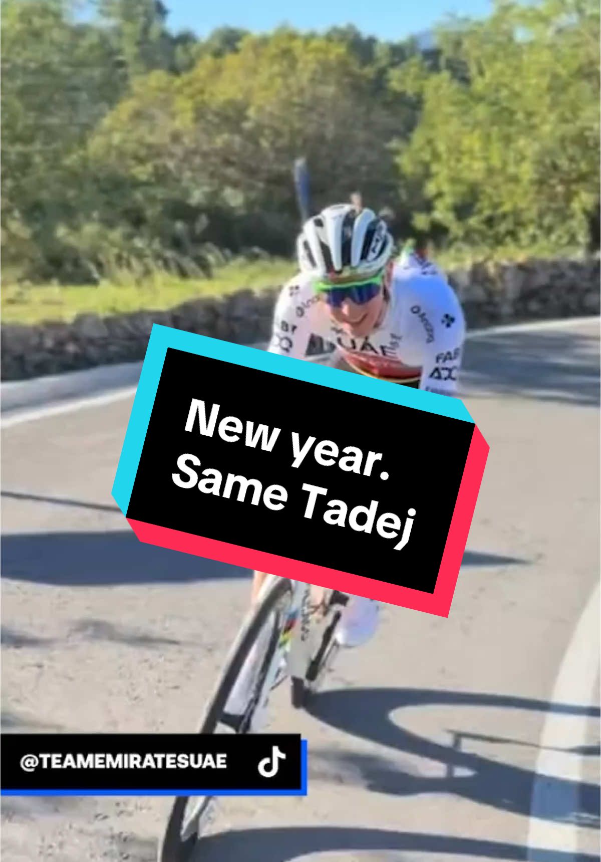 New year. Same Tadej 🔥 #pogacar #roadcycling 