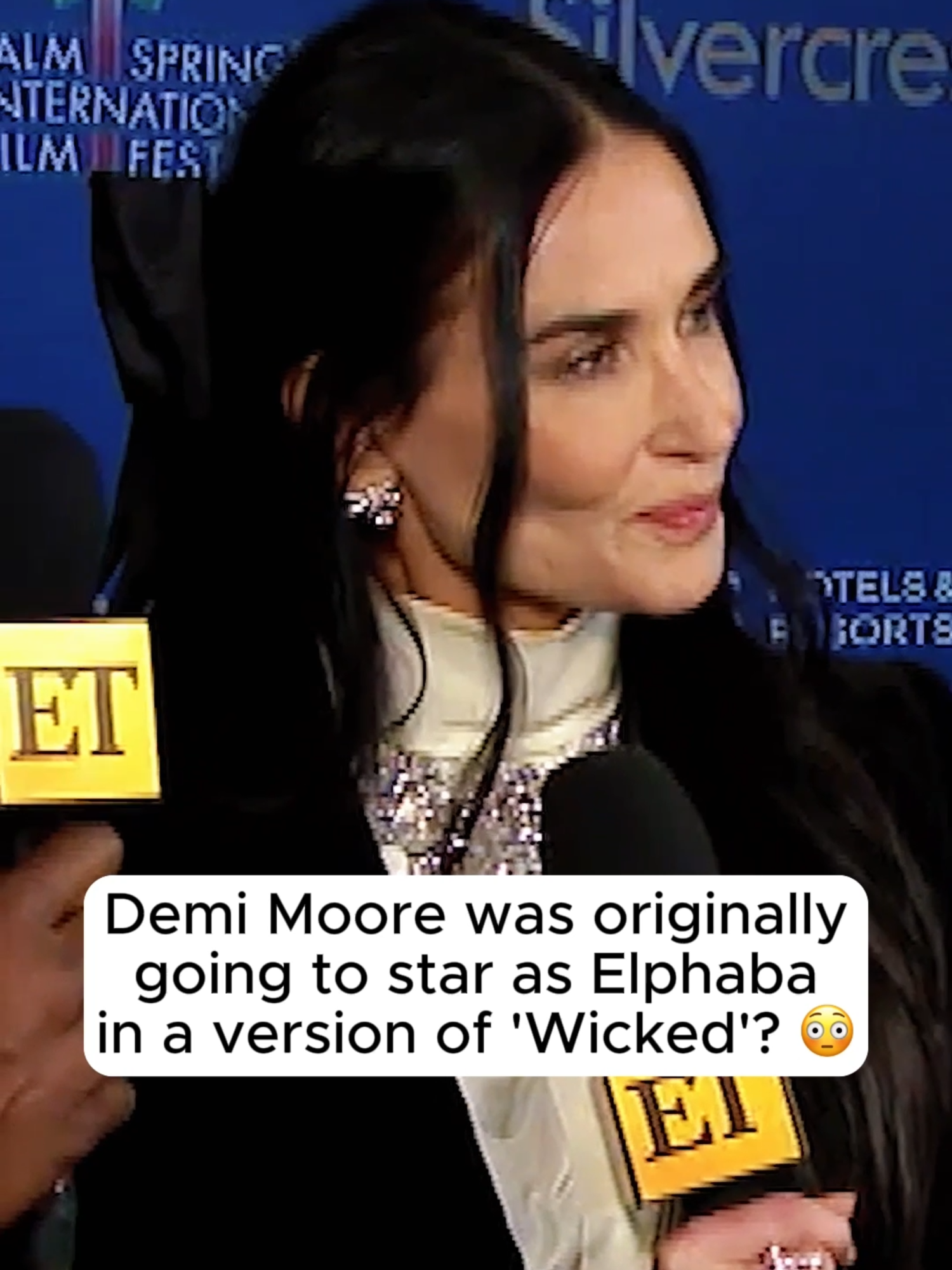 Give us the 'Wicked' Cinematic Universe. 👏 Before it was even a musical, Demi Moore was first to option the 'Wicked' book as a movie and nearly starred as Elphaba. #demimoore #thesubstance #wicked