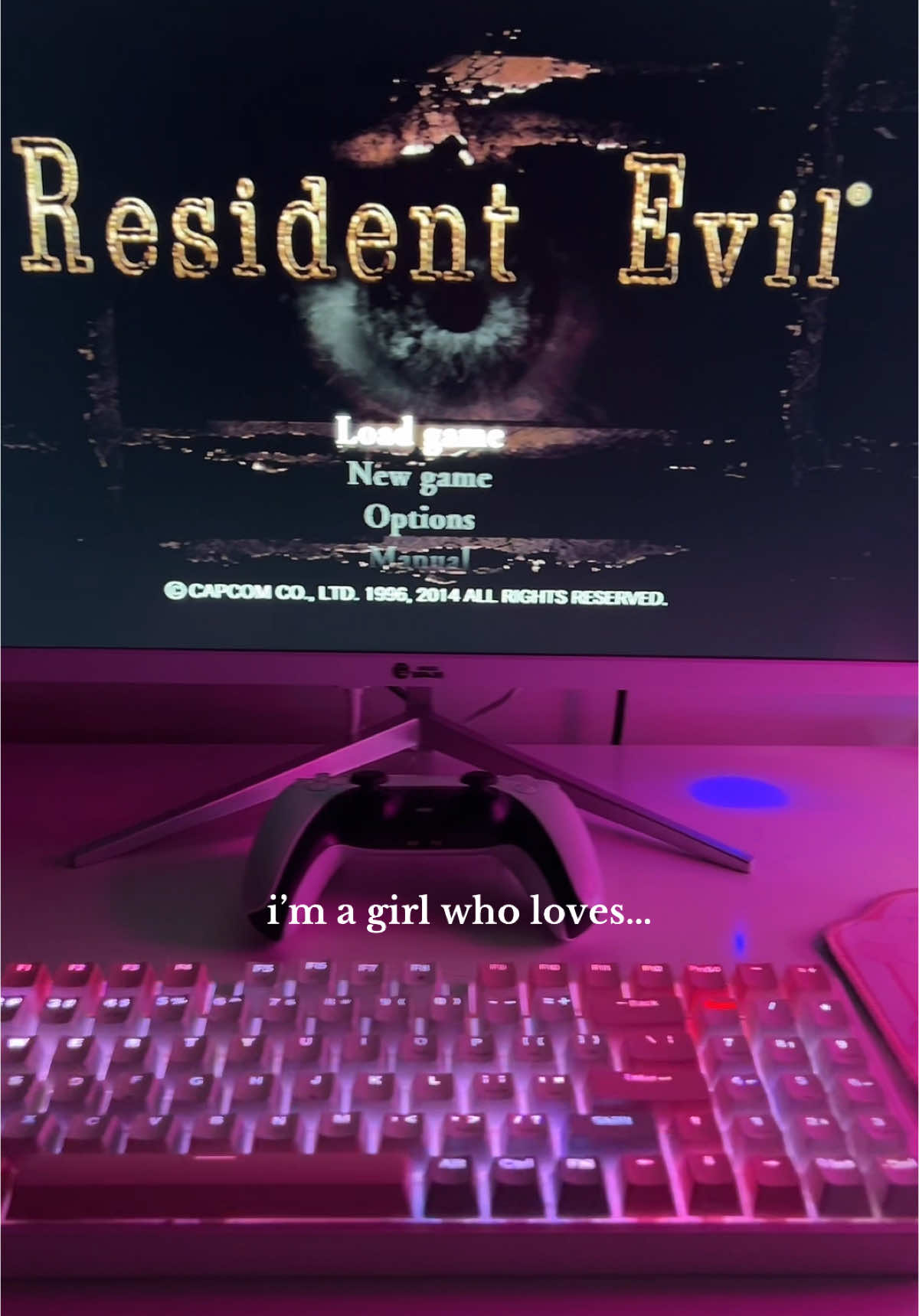 obsession #residentevil #survivalgames #pc #setupgamer #gamergirl💕 #horrorgame 