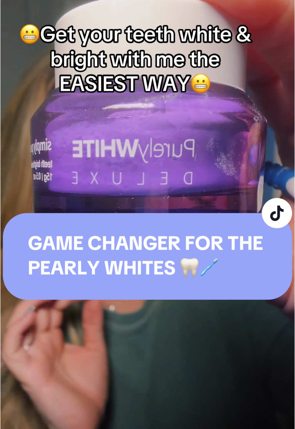 Get your teeth pearly white with this purple powder. No sensitivity & you can use daily. Just brush your teeth with it & it’s done. Works for coffee stains, yellowing, etc 😬@purelywhitedeluxe #teeth #teethcare #teethtok #white #pearlywhites #fyp #fypシ゚viral #fypシ #tiktokshopfinds #content #TikTokShop #purelywhitedeluxe #whiteteeth #whiteningteeth #whiteningpowder #stainremoval 