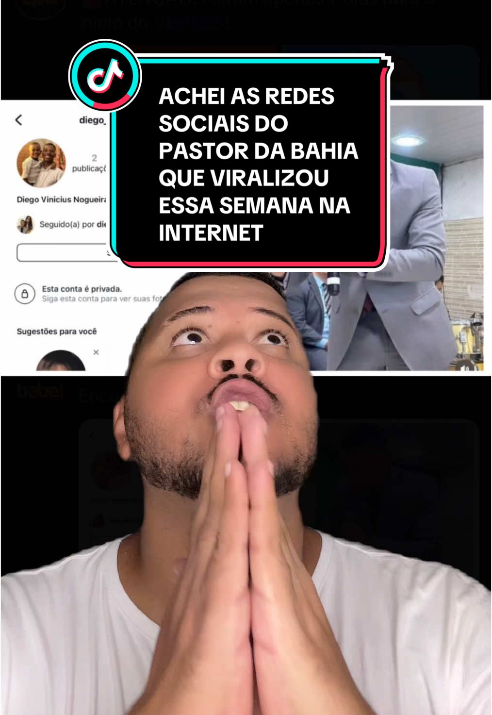 ACHEI AS REDES SOCIAIS DO PASTOR DA BAHIA QUE VIRALIZOU ESSA SEMANA NA INTERNET  #pastor #bahia #evangelico #redesocial #fofoca #opiniao 