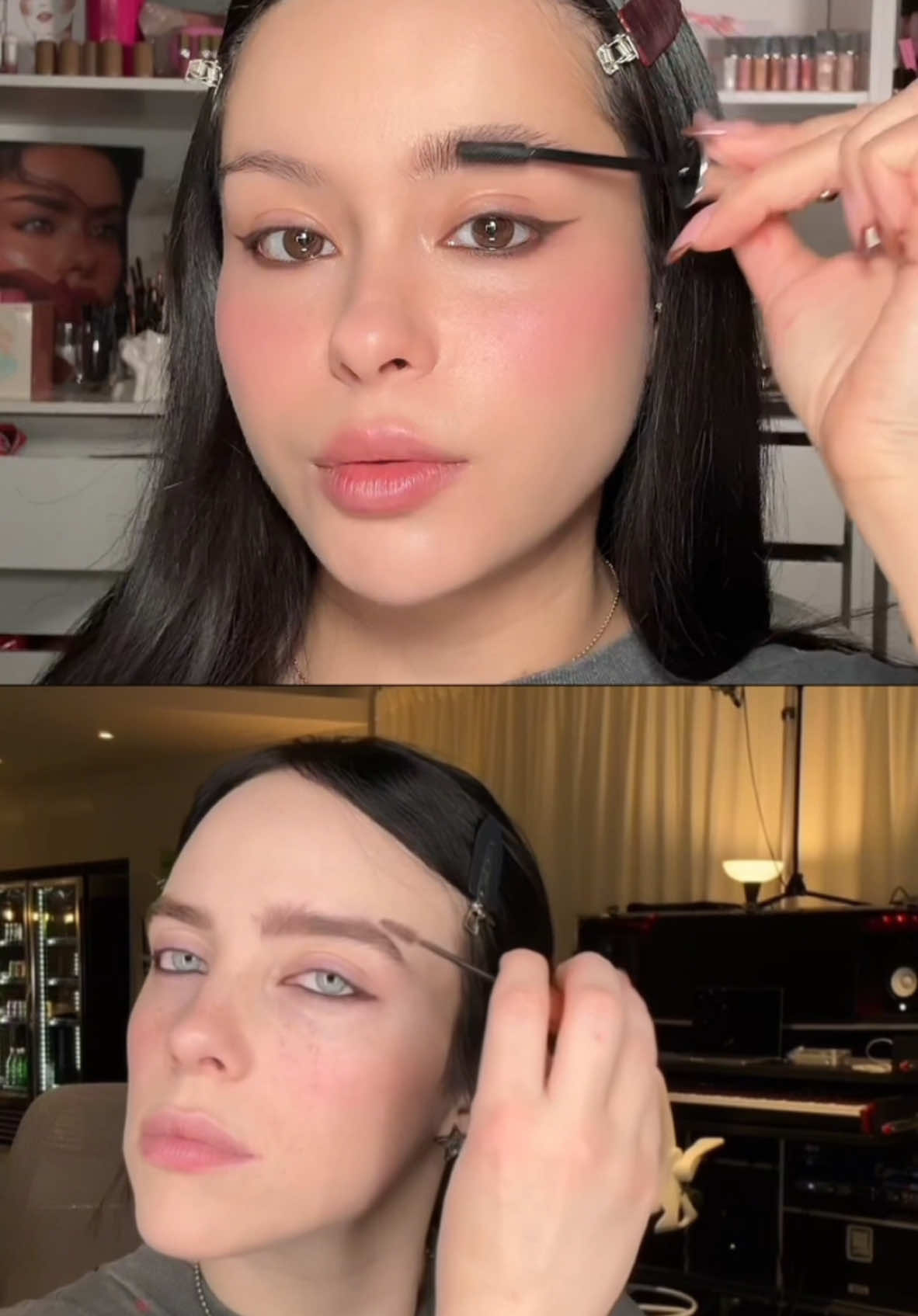 Trying out @BILLIE EILISH makeup routine on asian features ib @Sophie Morelli @lenkalul #billieeilish #billieeilishmakeup 