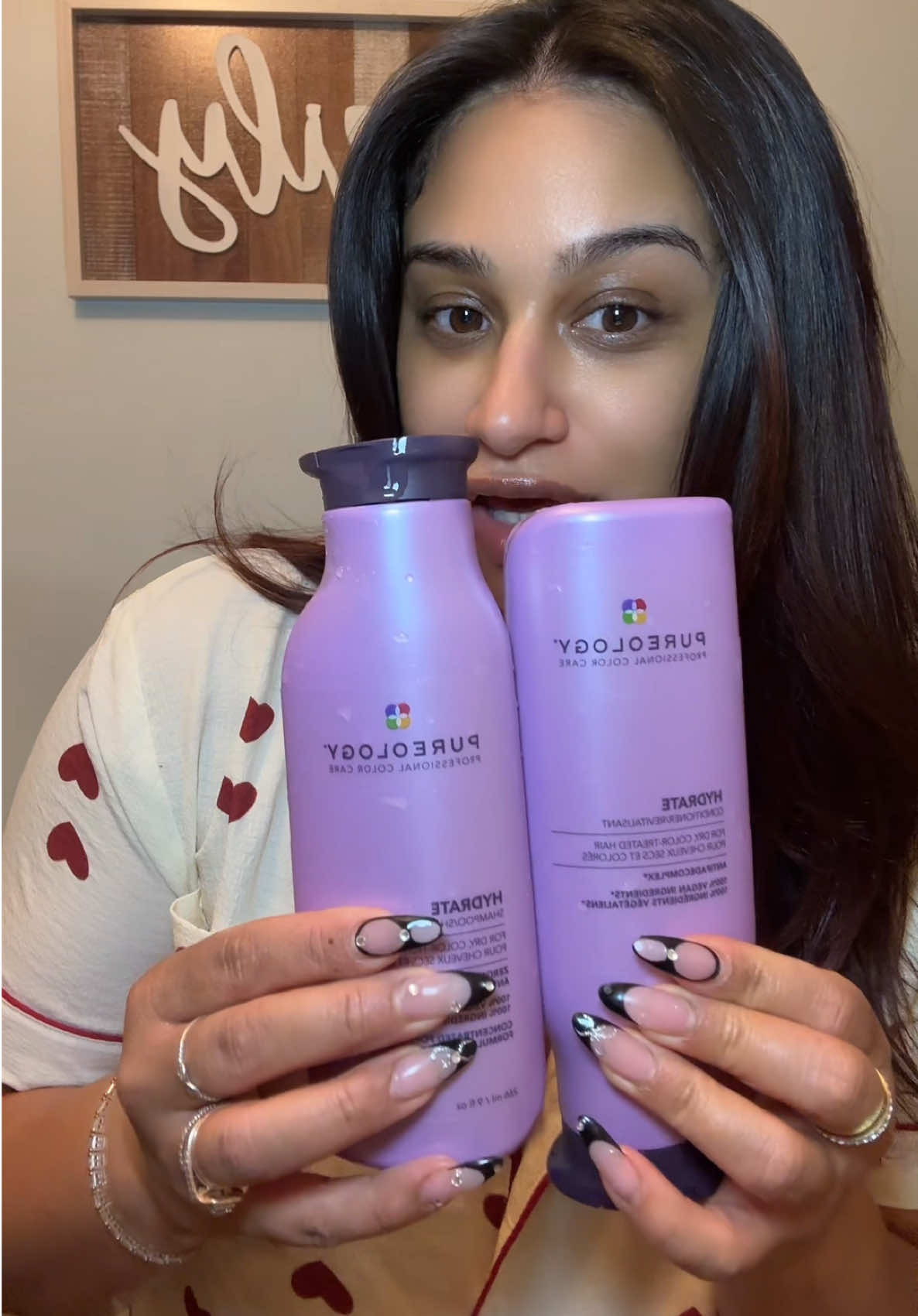 New hair care alert from @Pureology and I freakin love this line and will absolutely be purchasing when I'm out. 💜 #pureology #shampoo #conditioner #hairroutine #haircare #productreview 