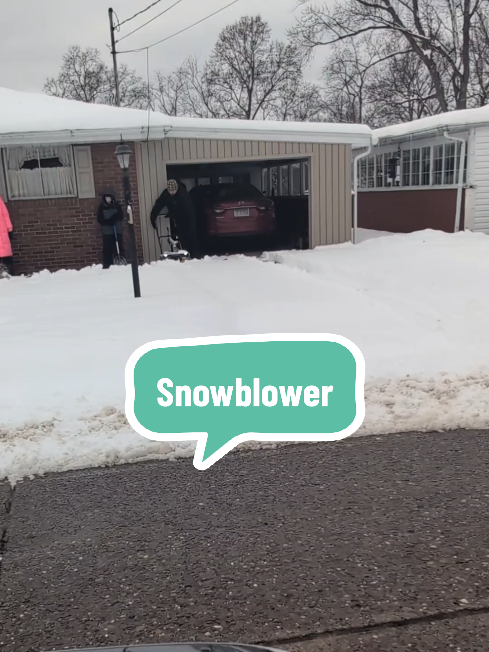 Got snow? You need a snow blower!! This cute little thing is small but mighty!! ❄️❄️❄️ #creatorsearchinsights #snowblower #Snow #snowday #snowstorm #snowvideo #snowfall #winter 