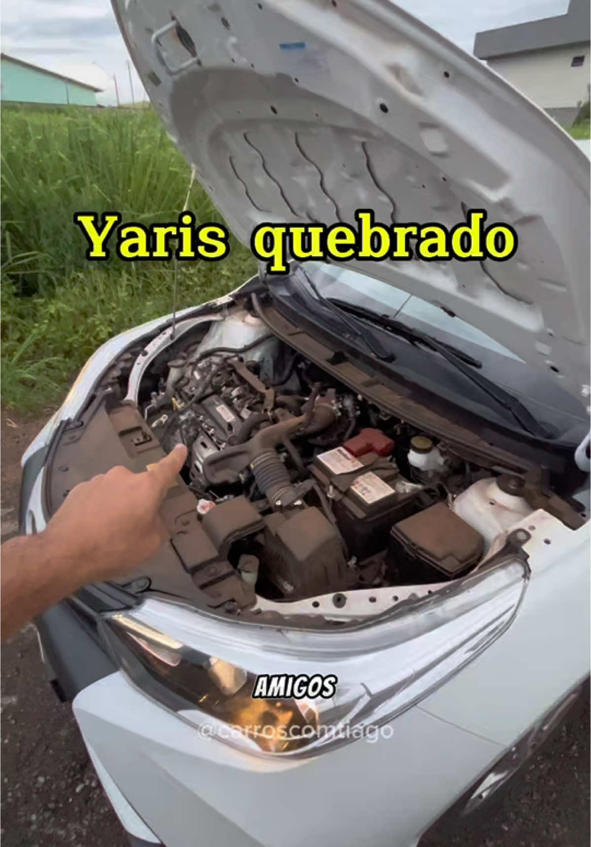 Toyota Yaris com problema #carros #toyota #yaris 