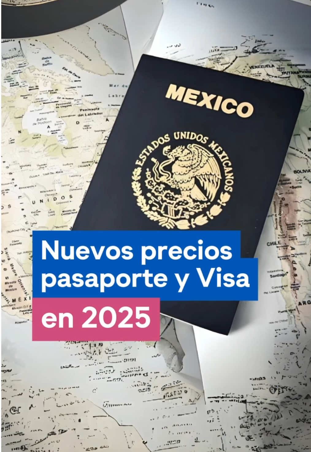 Estos son los nuevos precios para el #pasaporte y #visa en #2025 💸 #fyp #noticias #viajes 