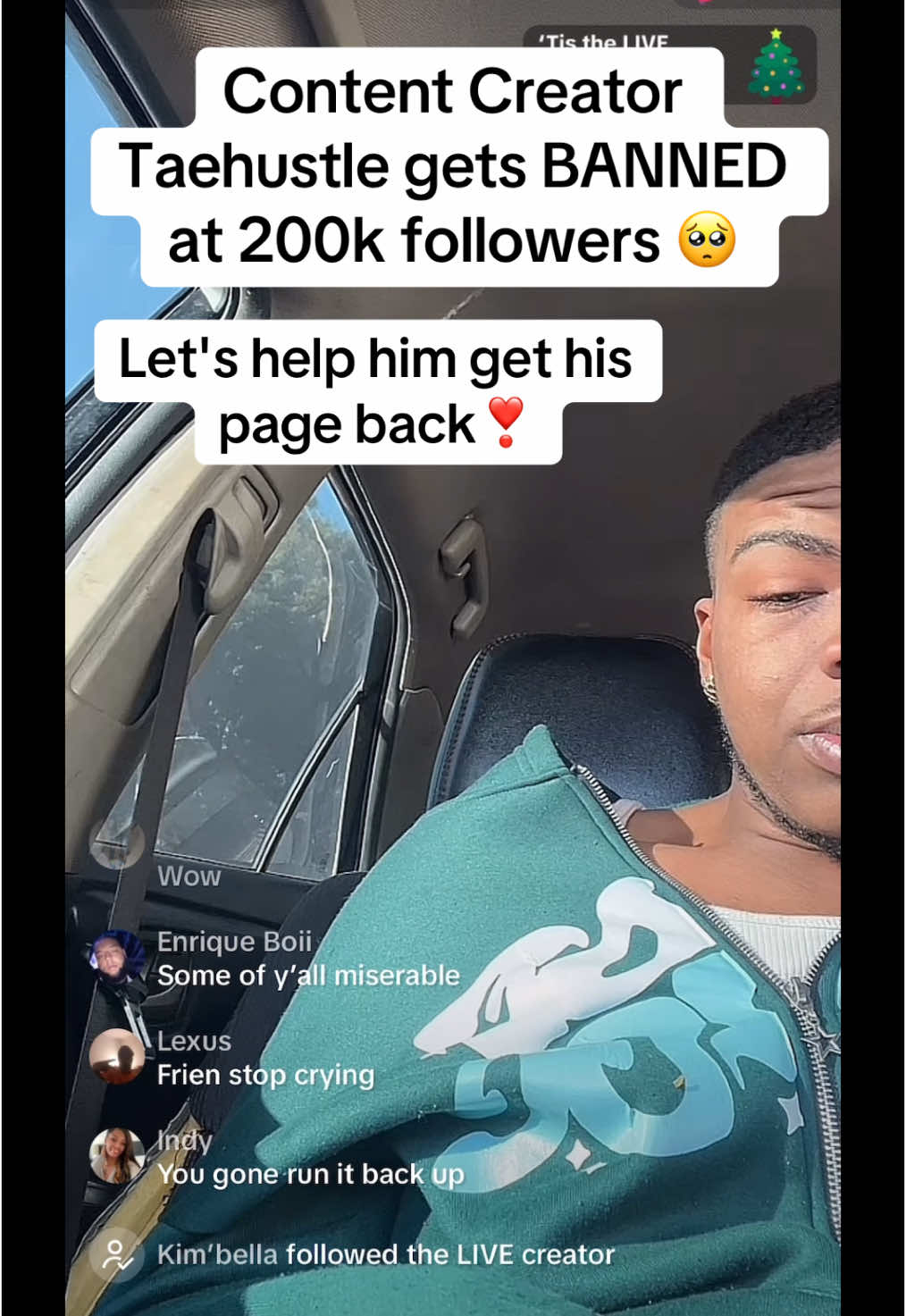 Content Creator Taehustle gets BANNED at 200k followers 🥺 Let's help him get his page back❣️ #losangeles  #losangelescounty  #fyppppppppppppppppppppppp  #foryou  #explorepage  