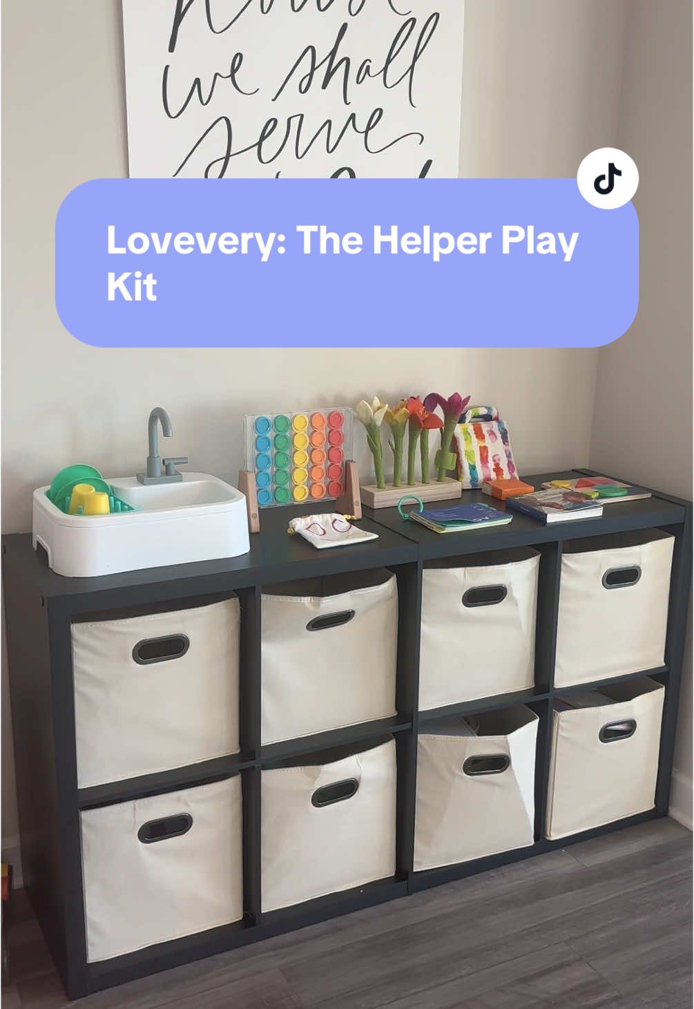 This helper play kit from @Lovevery has been a great way for my daughter to learn new skills. 😄 She loves learning from all of these toys and how to use them in real life scenarios. Her favorite being the working play sink! This box is great for ages 25,26,27 months.🤍 . . . #lovevery #loveverygift #scensorytoys #toddlermom #toddlersoftiktok #MomsofTikTok