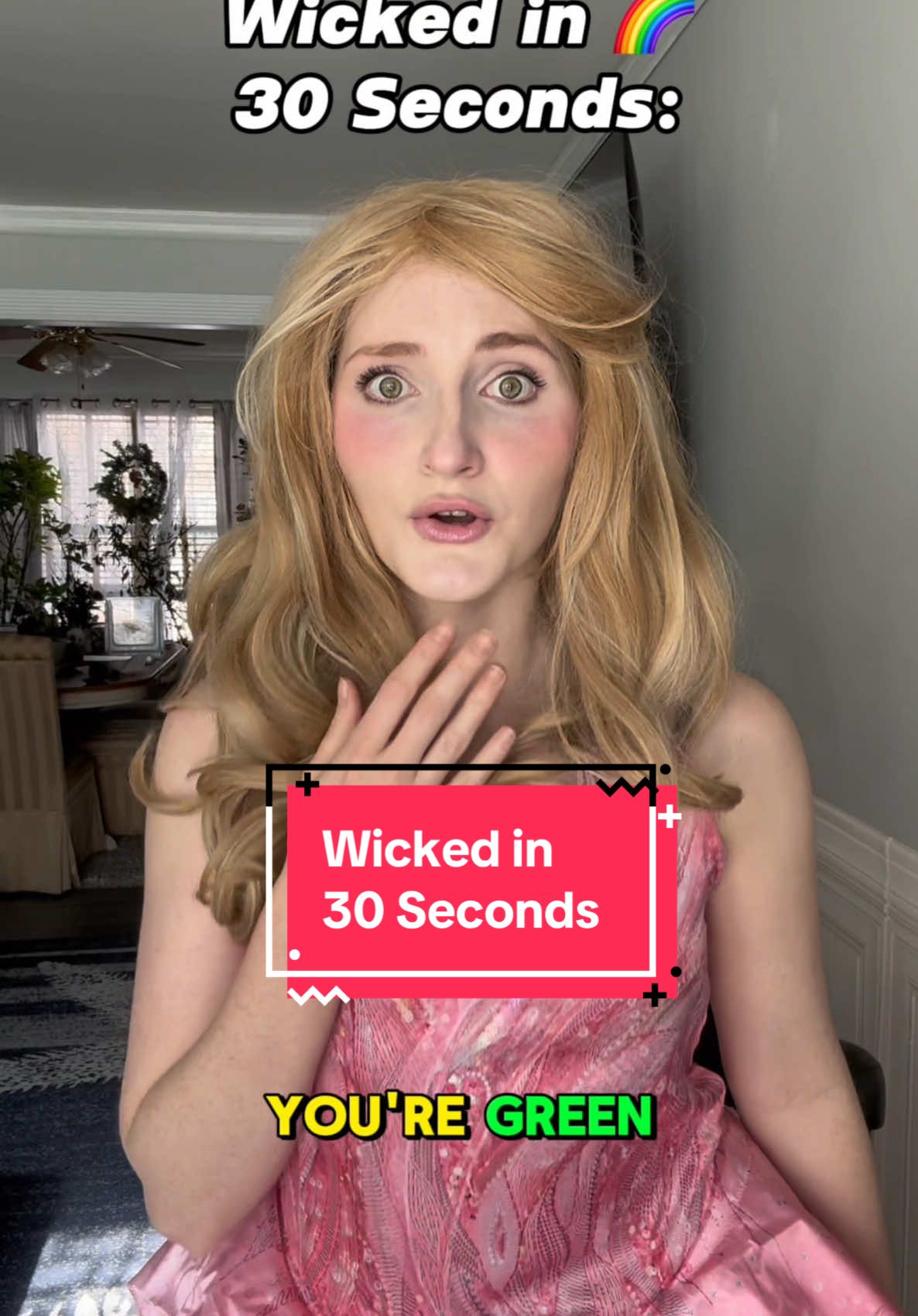 I’ve seen this movie 4 times in theaters and I would have seen it more if I had time #wicked #moviesin30seconds #funny #elphaba #glinda