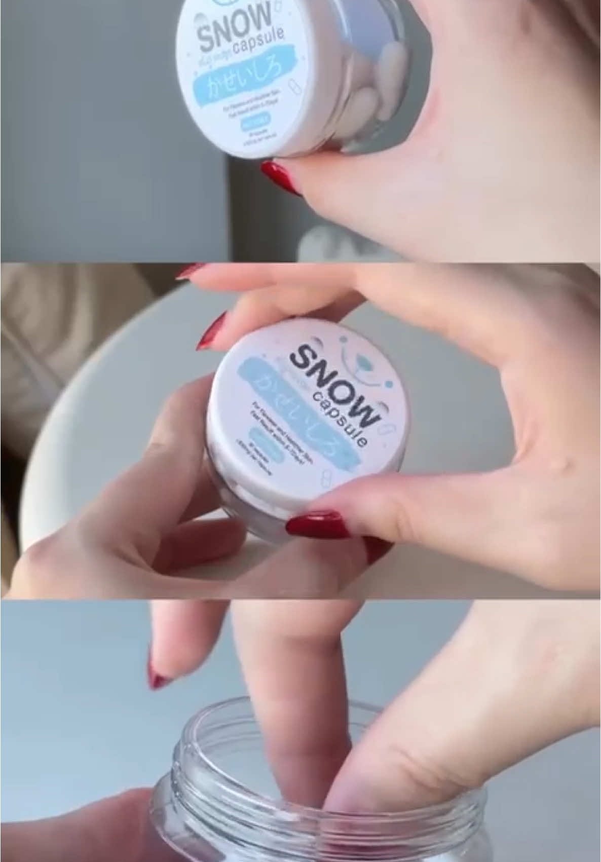 Transform your regular lotion/moisturiser into a powerful lightening and brightening formula with Gluta Snow Capsules. Highlights:  For Men & Women Form: Capsules Paraben Free For Tan Removal, Skin Polishing, Skin Brightening, Exfoliation Treatment Type: MIX WITH WHITENING LOTION FOR BEST RESULTS Ingredients: Ascorbic Acid Rice Protein Arbutin Collagen #thaistore #thaiproducts #antiaging #collagen #glutathione #whitening #whiteningproducts #foryou #foryoupageofficiall 