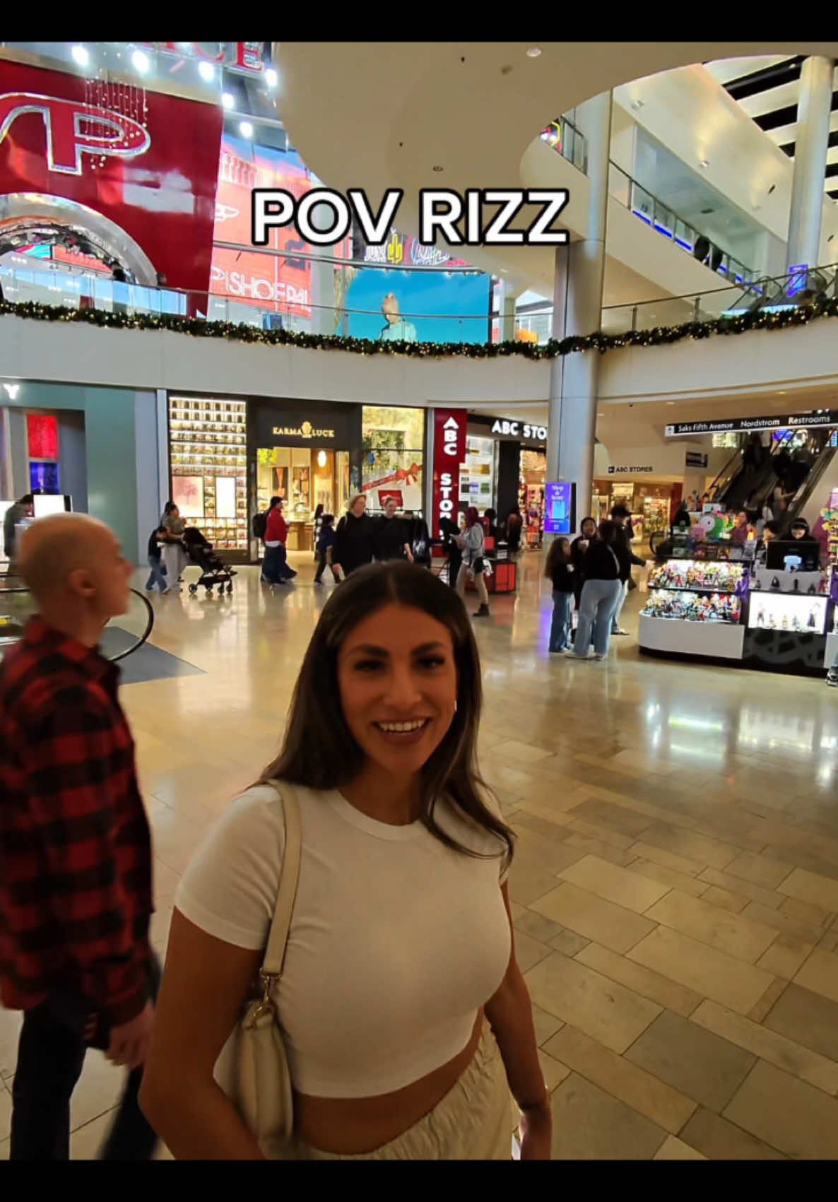 Rizzing Latina at the mall chat did I sell #fyp #rizz #cutegirl 