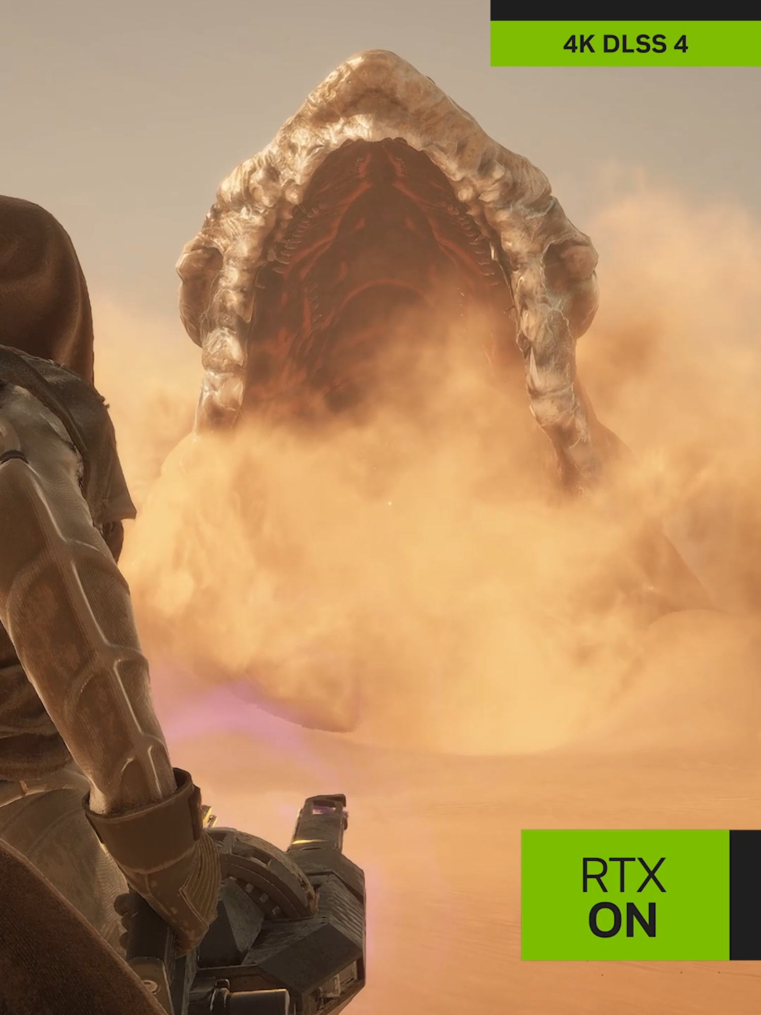 Get ready for the first-ever Dune open-world game. Dune: Awakening is launching with AI-powered NVIDIA DLSS 4 with Multi Frame Generation for supreme framerates and  superior image quality, coming to PC early 2025.  #RTXOn