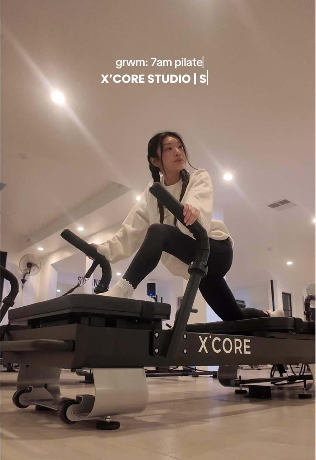 hot take: morning gym/pilates over any other time >>  📍@X˙CORE Pilates + Versaclimber  grippy socks from @MollyGraceGripSocks 🧦  sweater from @Sweetwear Studio 💚 #pilatesworkout #xcore #xcorestudio #pilatesroutine #grwmpilates #grwmpilatesclass #grwmlagree #lagreeclass #xcoresf #grwmmorningroutine #grwmgym #grwmmorningvlog #pilatesprincess #livinginsf 