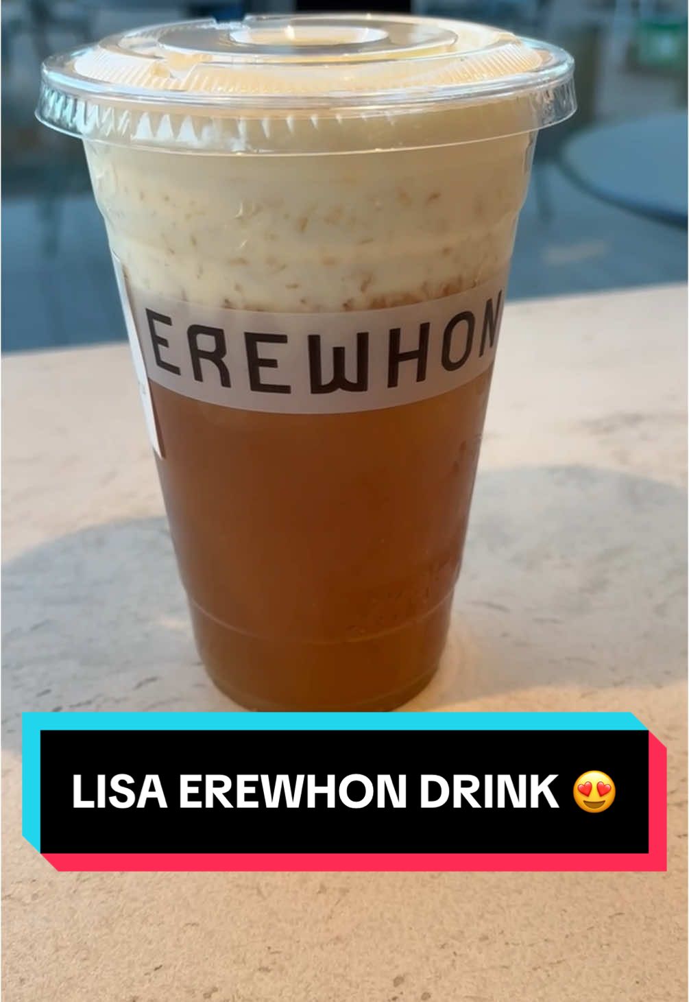 The new Lisa Erewhon thai tea is sooo so good i had to come run here. only $11 and super delicious, reminds me of my favorite boba. ☺️⭐️💛 i recommend! @LISA @Erewhon Market @Interscope Records @LLOUD #lisa #lalisa #alterego #erewhon #lisaerewhon #lisaerewhondrink #thaitea 