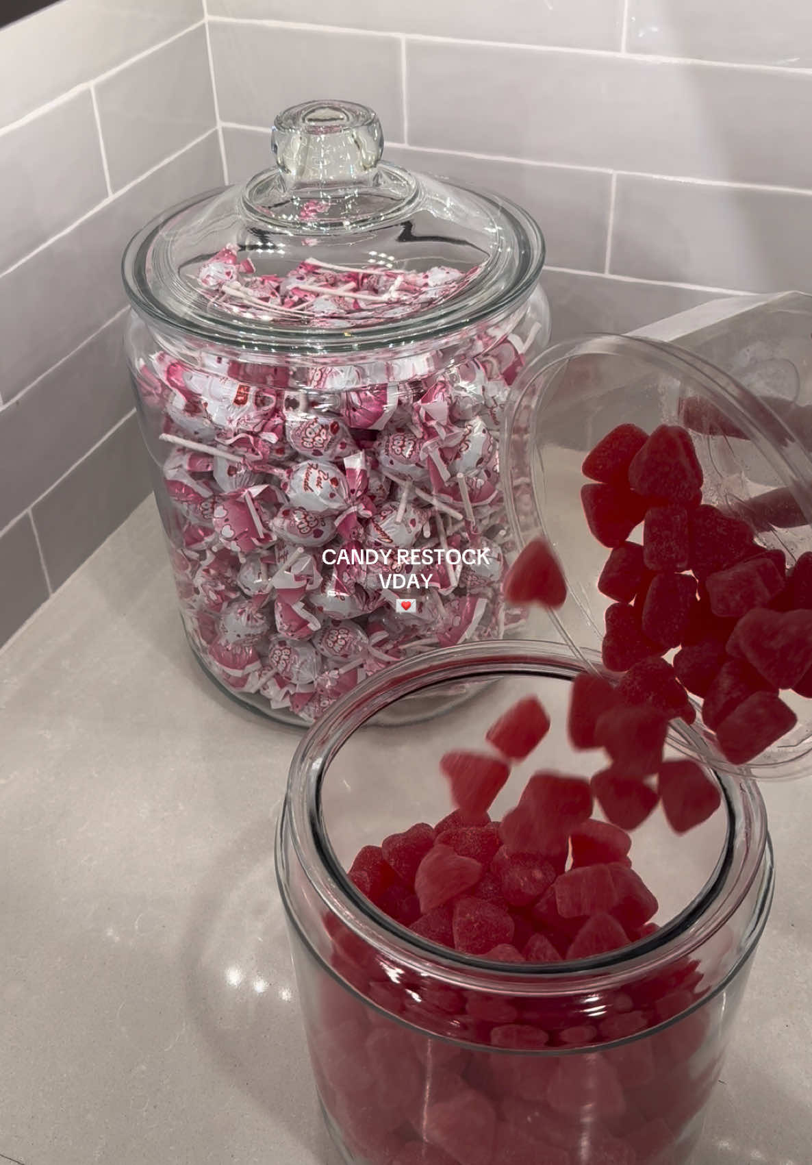 RESTOCK🩷💌💘 #candy #jars #ValentinesDay #valentine #spring #restockasmr #restock