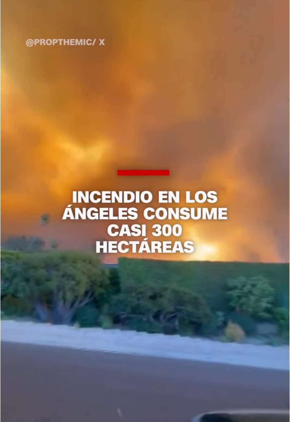 Ráfagas de vientos han hecho crecer varios incendios en California. Equipos de emergencia de Los Ángeles están evacuando a los residentes de la zona de Pacific Palisades, donde las llamas ya han afectado a casi 300 hectáreas, de acuerdo con un comunicado de la ciudad de Los Ángeles. #IncendioCalifornia