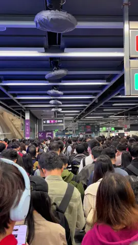People who are crowded when going to work in the morning at Shenzhen North Metro Station.#china #chinatravel #shenzhen #Chinese#chineseculture 