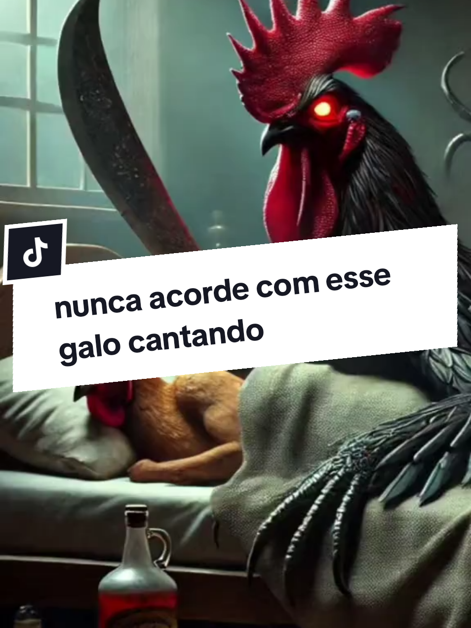 Nunca acorde com um galo cantando à meia-noite 🐔🚨😱 #historia #vira #lendasurbanas #humortiktok #historias #lendas #humor #fatosreais #historiasdetiktok 