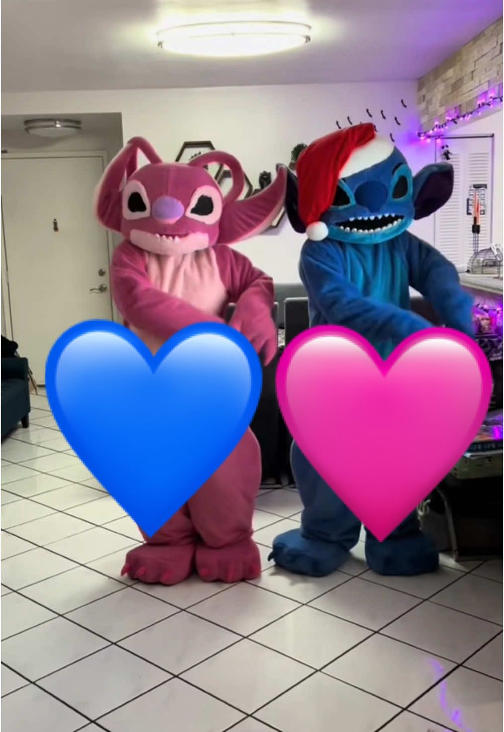 🩷Stitch & Angel💙 #fyp #heartfelt #heartfeltmoments #Love 