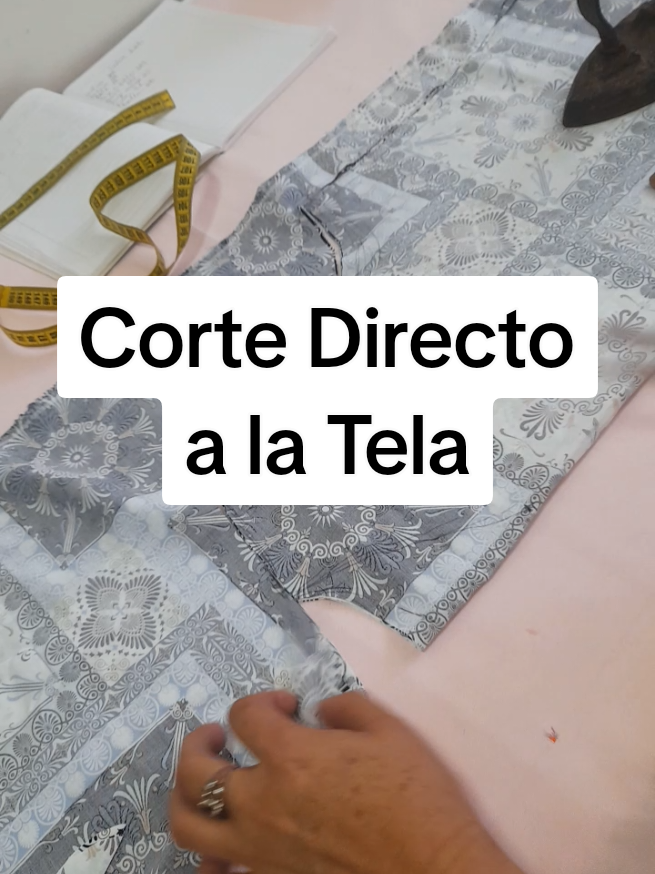 Corte Directo a la tela #cursodecosturaonline #tutorialdecostura #costura #tendenciadecostura #venezuela🇻🇪 