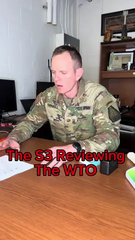 You could cut the tension with a knife.  A Weekly Tasking Order (WTO) in the U.S. Army is a document or communication that outlines the tasks, duties, and responsibilities assigned to units, soldiers, or specific personnel for the upcoming week. It helps organize and prioritize activities, ensuring that everyone is clear on their roles, deadlines, and objectives. This order typically comes from higher headquarters or a unit commander and is issued on a weekly basis to maintain operational readiness, training schedules, and administrative requirements. #cringe #staffduty #tabbed #ncos #army #trending  #PSA #leadership #airassault #airborne #memes #RLTW #humor #saturday #cascaderifles #officers #weekend #military #soldier #funny #Cadets #socialmedia #fieldgrade #marines #FYP #relateable #yes #evaluation 