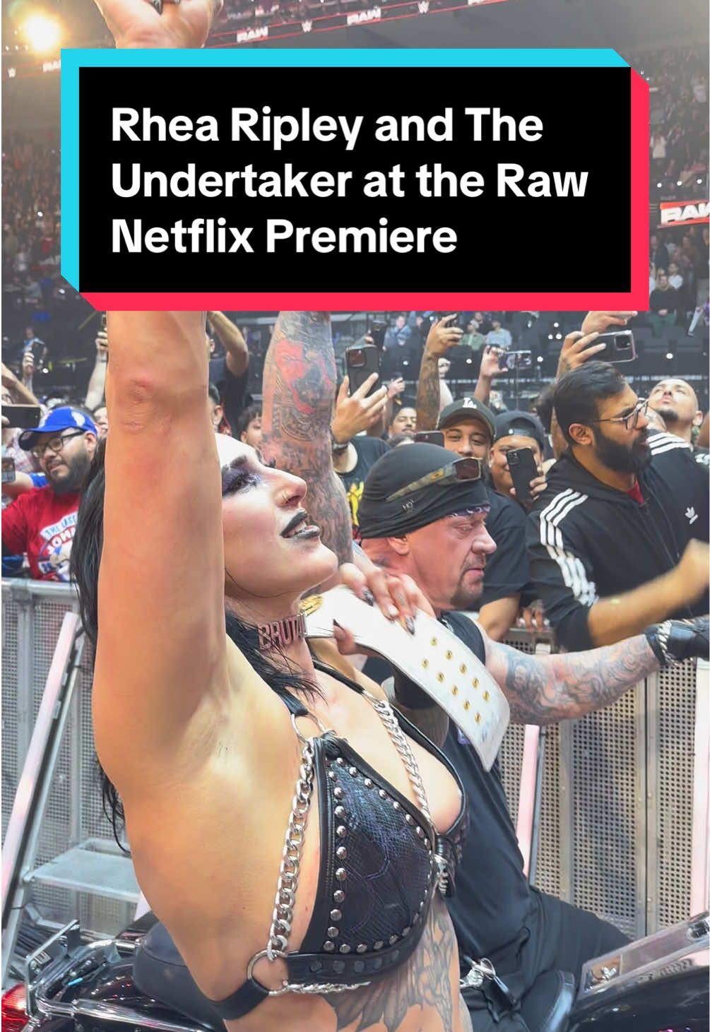 @Rhea Ripley and @The Undertaker at the Monday Night Raw premiere on Netflix  #WWE #wweraw #mondaynightraw #wwelive #wwetok #wwetiktok #wrestletok #rhearipley #wwefans 