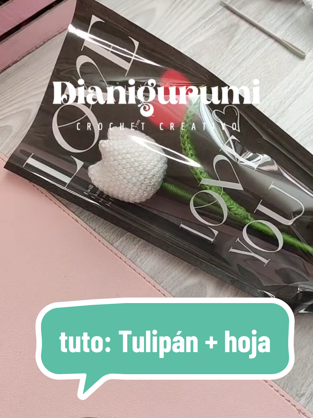 ¡Una flor que debes hacer este 14 de Febrero! 😍❤️ Sencilla pero muy hermoso resultado este Tulipán tejido  #LIVEhighlights #crochet #CrochetTutorial #TutorialTulipan #tutorial 