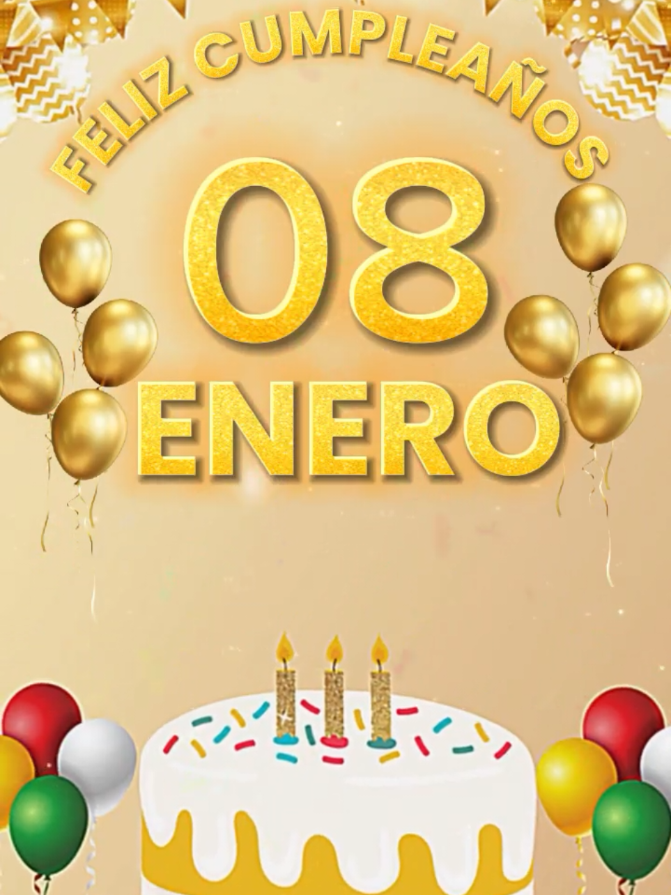 Feliz cumpleaños para dedicar🥳🎂🎁#felizcumpleaños #felizcumpleaños🌹🎂🧁🎁🎉🎊 #paradedicar #08deenero #felizcumple #felicidades #felizcumpleaños #Viral #fyp #CapCut #parati #felizcumpleaños #felizcumpleaños🌹🎂🧁🎁🎉🎊 