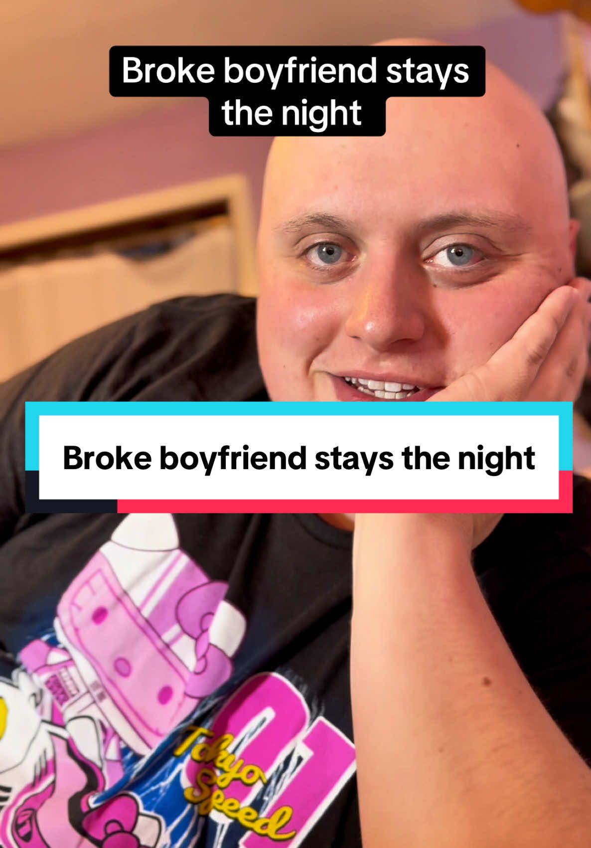 Broke boyfriend finally spends the night with his new side piece #funnyvideo #funnytiktok #funnyskit #brokeboyfriend 