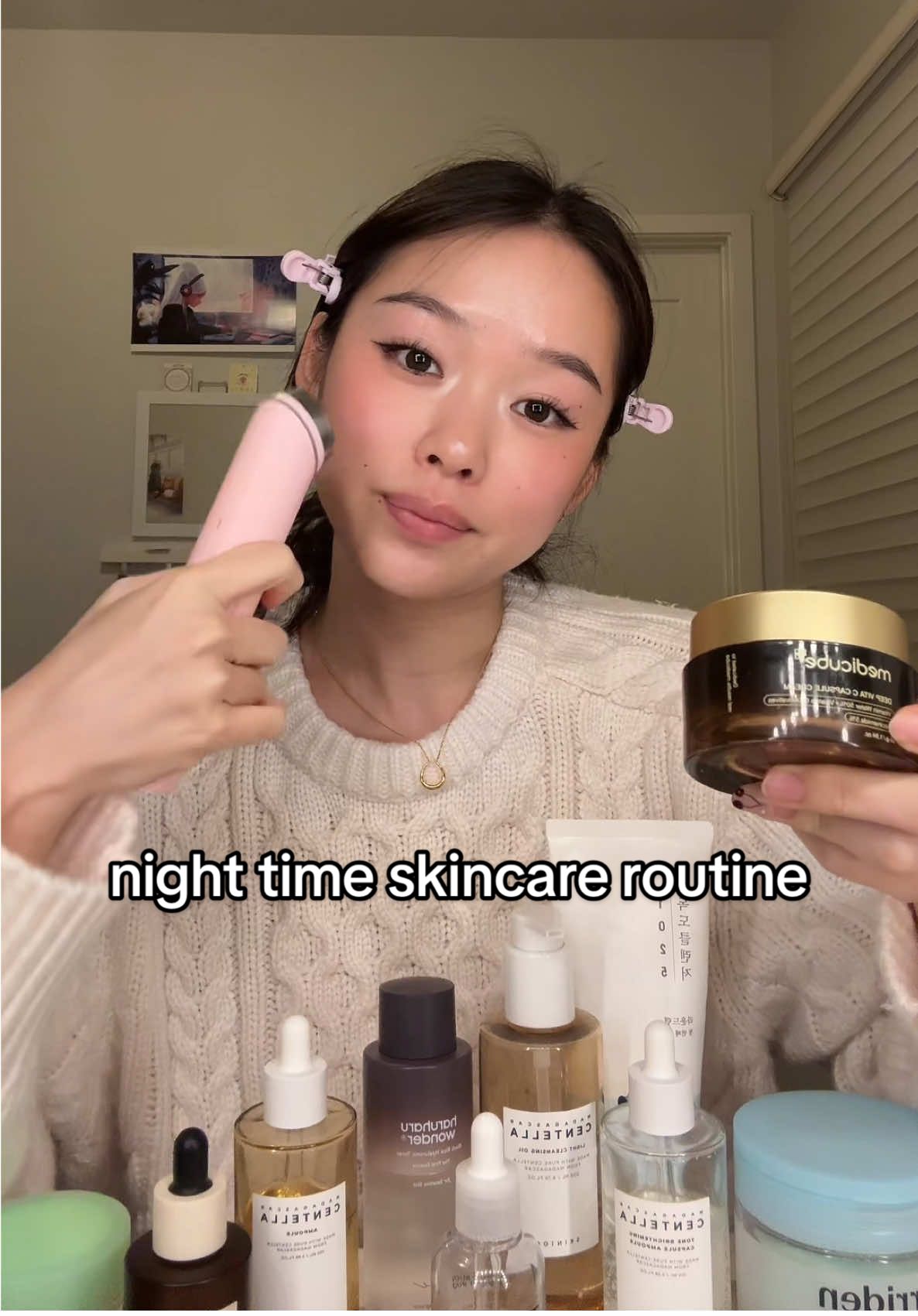 i think i perfected my night time skincare routine 🙂‍↔️ @SKIN1004 Official @ROUND LAB @haruharu wonder @Medicube Global @TORRIDEN US 