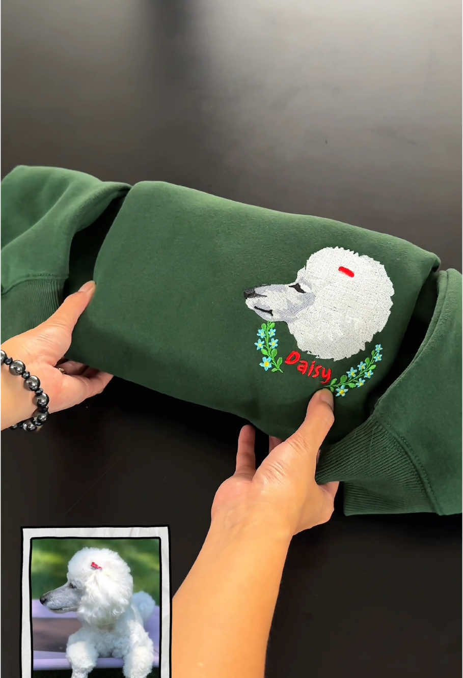 Embroidery machine 🥰#pets #custom #customized #embroidery #embroideredsweatshirt #embroiderymachine #fyp #mvrart 