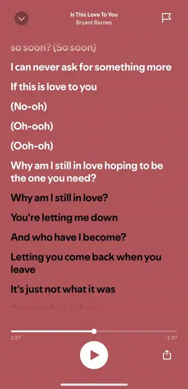 Is this love to you (bryant barnes) #music #lyrics #bryantbarnes 