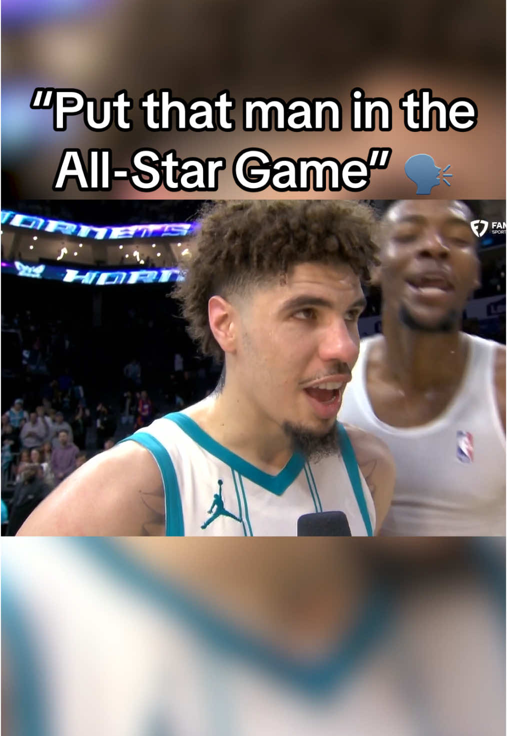 #brandonmiller let the world know 😂 #lameloball #hornets #allstargame #NBA 