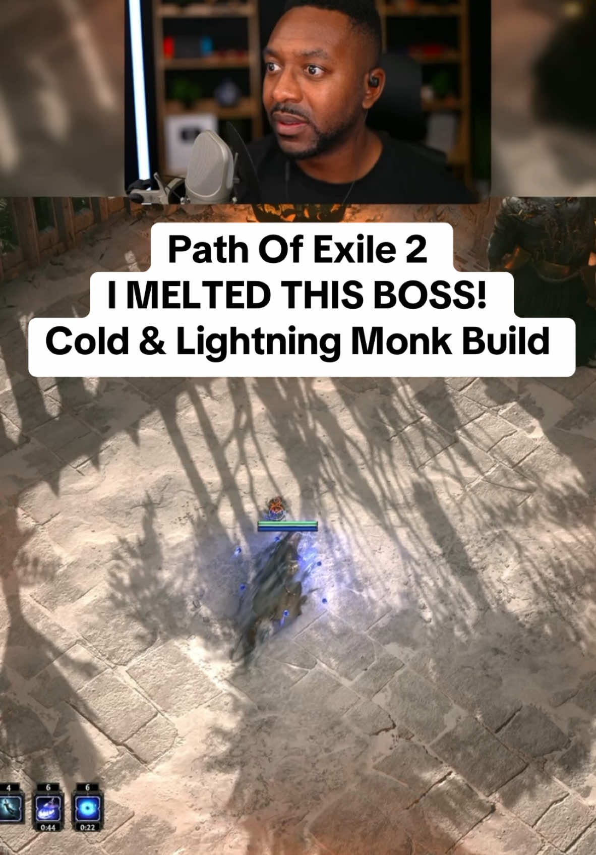 My Lightning Speed Monk Melted This Boss! Path Of Exile 2 Cold & Lightning Monk Build #gaming #pathofexile2 #pathofexile #monk #poe2 