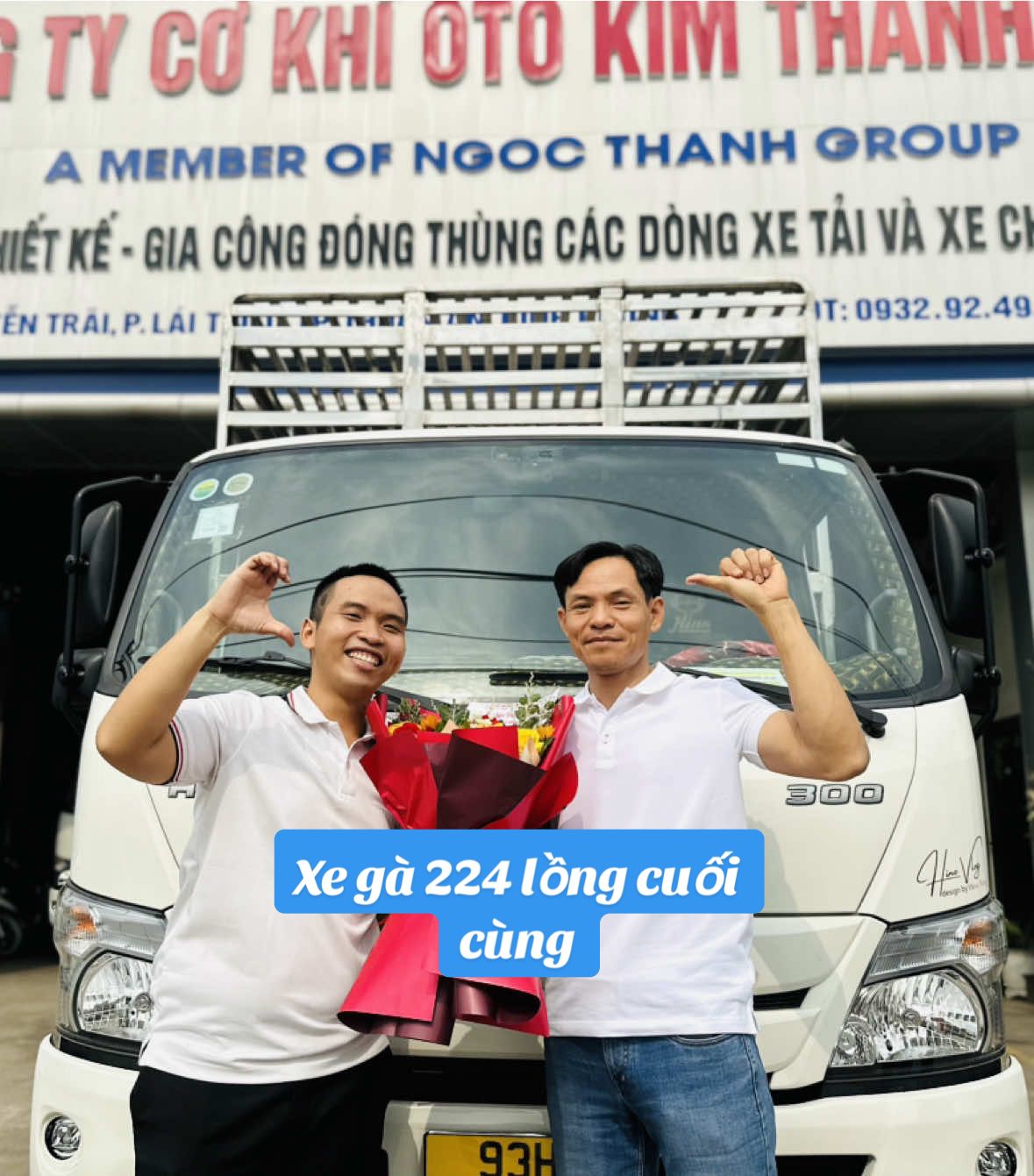 Bàn giao Hino 3,5T chở gia cầm 224 lồng về 93#hino #hinovlog 