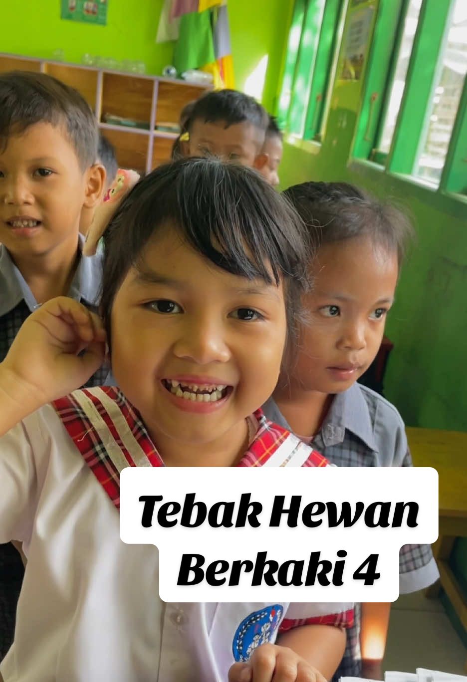 Tebak Hewan Berkaki 4 Sebelum Belajar, yang tahu monyet kakinya berapa komen ya #sekolah