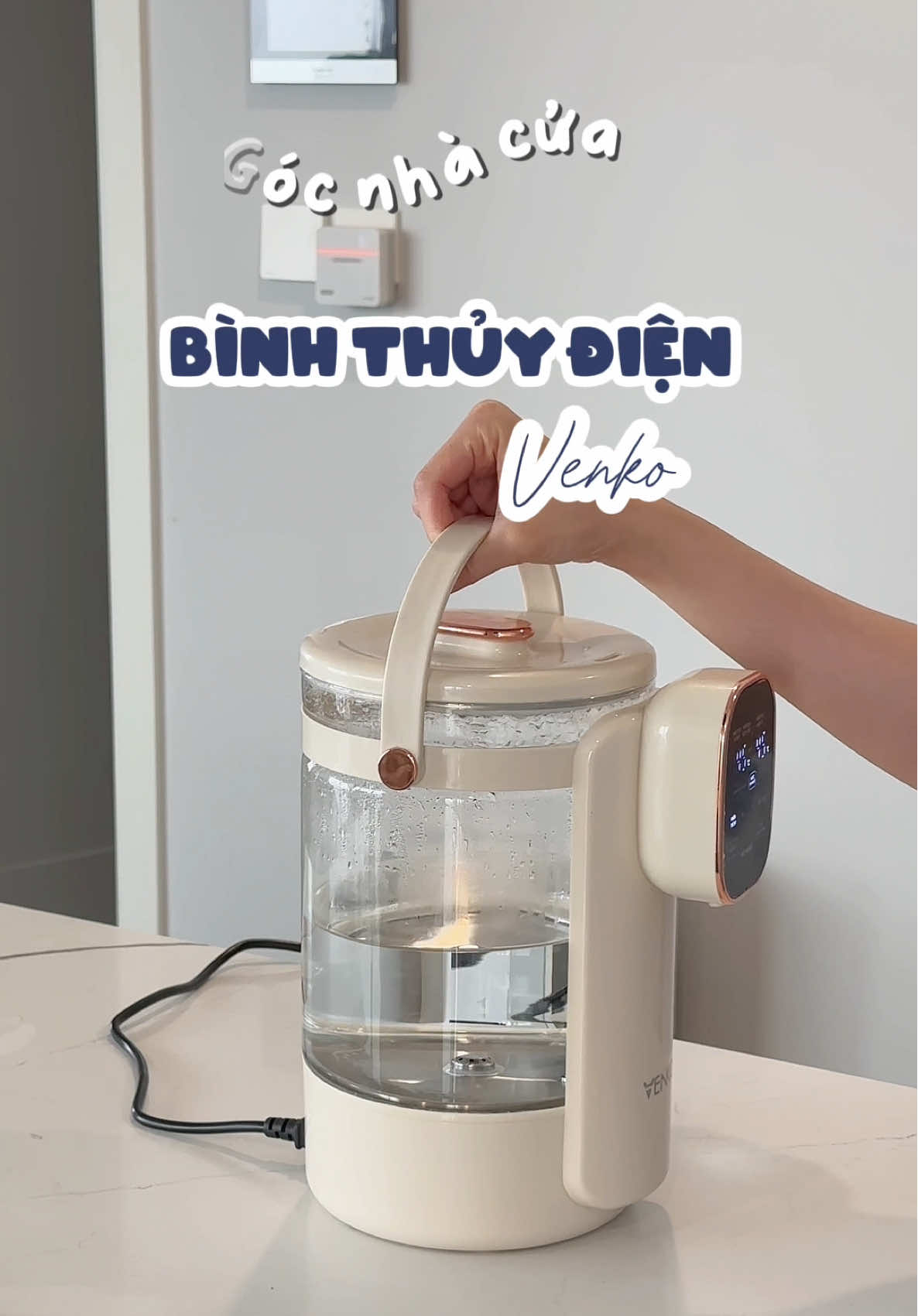 🍵Chăm uống nước ấm hơn hẳn 🤭🤭🤭 1 chú bình thuỷ điện xinh dễ dùng ✨👌🏻 #donnha #donnhadontet #binhthuydien #venko #soufamily #mebimhiendai #mebimchamcon #review #fyp 