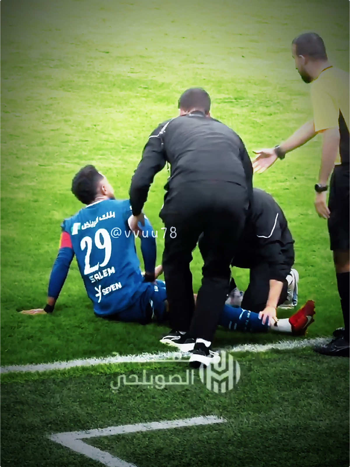 الأسطورة أكمل المباراة وهو مصاب😔#alhilal #alhilalfc #الهلال #سالم_الدوسري 