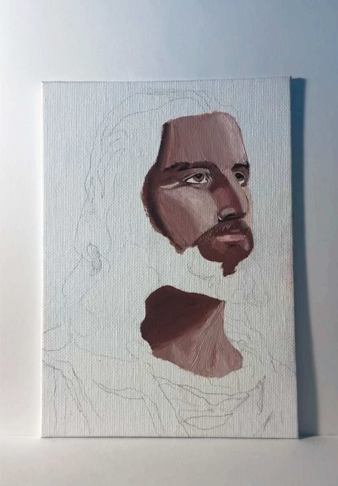 If this gets 500 likes I’ll reveal the final product 🙌🏽🎨✝️ #artist #painting #jesus #god #jesuslovesyou 