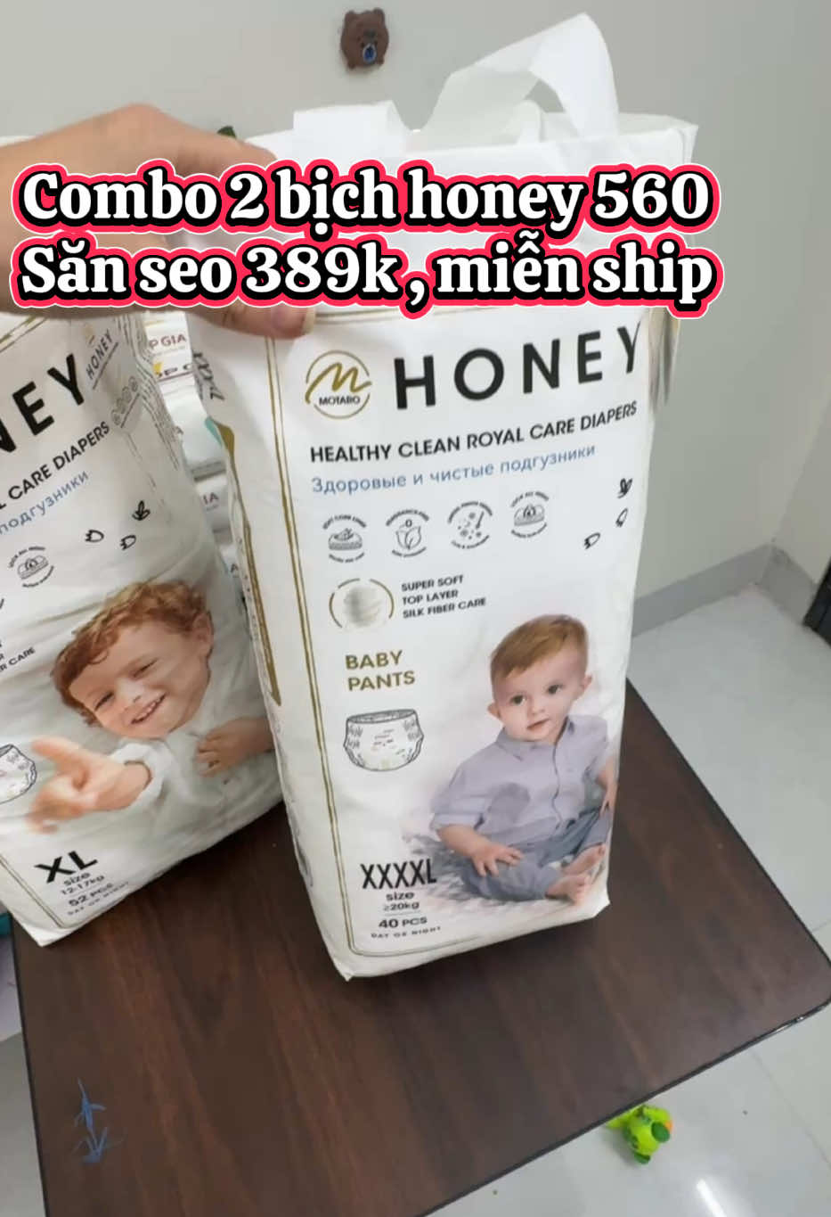 Săn seo Bỉm honey nè mẹ #honey #bimhoney #momohoney #thinhhanh #mevabe 