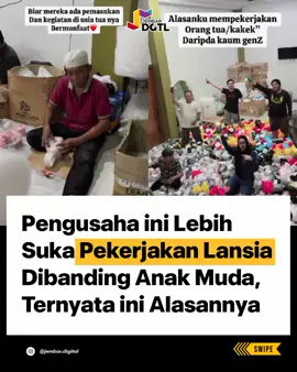 Keren banget ownernya membuka lapangan pekerjaan untuk para lansia🔥🔥🔥 Ikuti terus tips marketing. lainnya, follow @jembar.digital ✅✅ Bingung kelola sosmed gimana buat ngembangin usaha? 🤔 Pas banget kalo kamu belum punya tim buat kelola sosmed usahamu, kami bantu urus dari nol buat branding dan marketingnya. Kamu tinggal duduk manis. ✅✅✅ Hubungi admin lewat DM/nomor yang ada di bio atau bisa mampir di www.jembardigital.com  Apapun usahanya @jembar.digital supportnya ✨✅✅ #jembarjuara #jembardigital #agency #agencymarketing #agencybranding #jasaspanduk #jasalogo #jasaspanduk #jasaweb #brandingagency #jasamedsos #jasausaha #idebisnis #agencybisnis #idejualan #brandjualan #jasadesain #digitalmarketing #jasapersonalbranding #ideusaha #digitalmarketing 