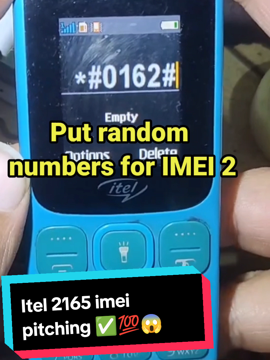 Replying to @akhlaqhussain142  Itel 2165 IMEI pitching by code #fyp #educational #purpose #viral_video #keypad #settings #2025 