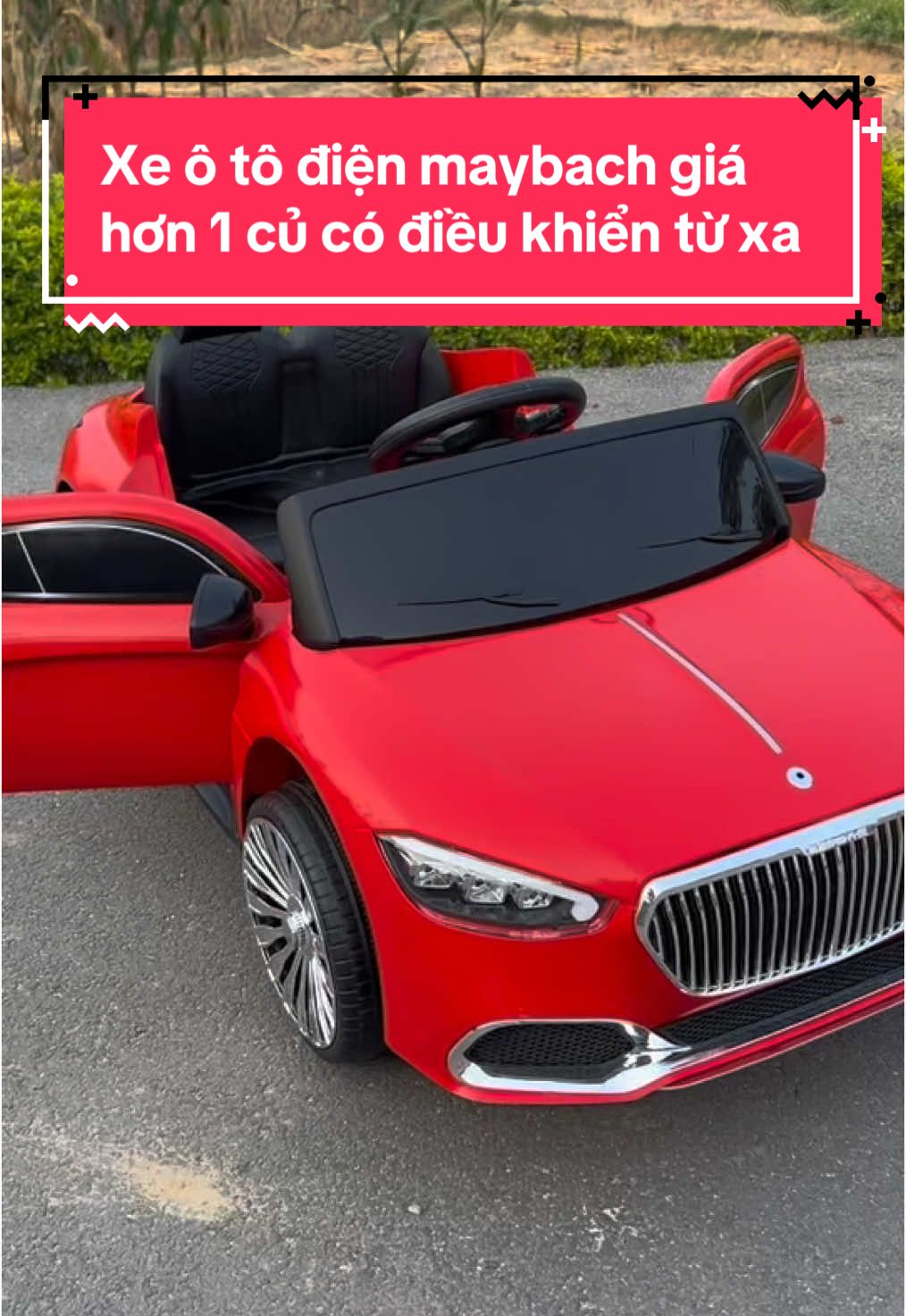 Xe ô tô điện maybach sử dụng cho bé từ 1 tuổi kèm điều khiển từ xa trọng tải lên đến 40kg và có chế độ bảo hành đầy đủ #xuhuong #xuhuongtiktok #khosihoado #xedienchobe #xedochoichobe #xedieukhienchobe 