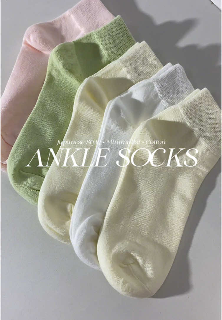 Affordable comfy socks for school & work girlies 🫶 #anklesocks #minimalistsocks #japanesestyleanklesocks #socks 